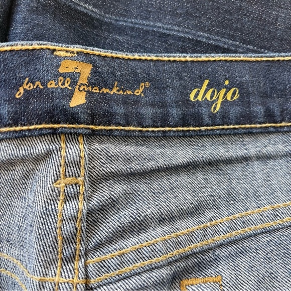 7 For All Mankind B(air) Dojo Mid Rise Flare Jeans In Authentic Fate Size 31 - Picture 8 of 15